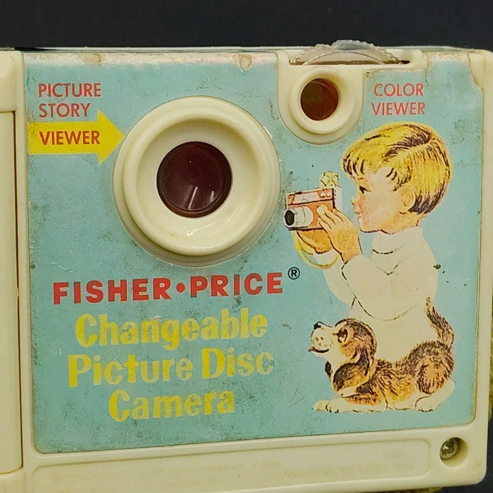 VTG Fisher-Price Disc Camera Toy Changeable Picture Capable Great B32.1E1073